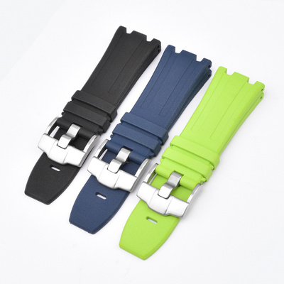 Luxury FKM Rubber Watch Strap for AP Watch 15703 15710 26703 28mm Fluorine FKM Rubber Watch Strap