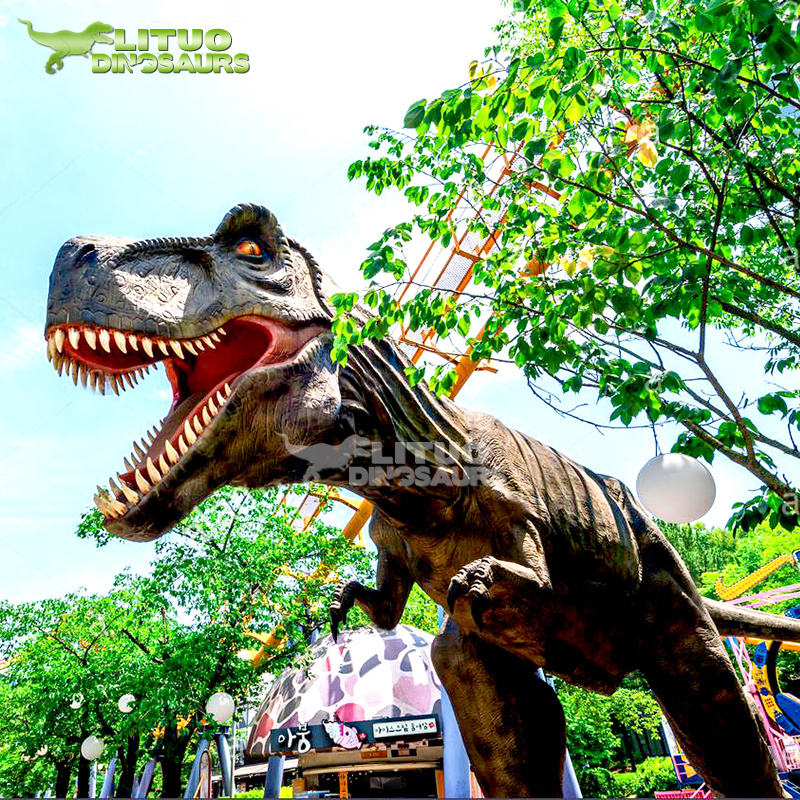 Realistic T-rex Tyrannosaurus rex Life Size Animatronic Giant Dinosaur King Replica for Sale