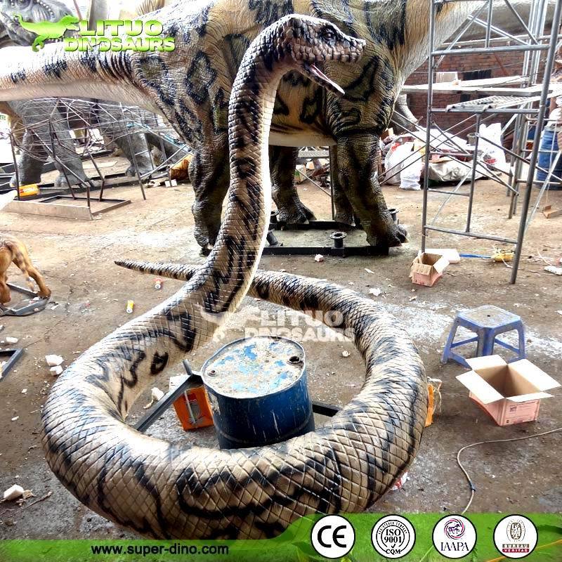 Life Size Animatronics Animal Amusement Park Horrible Snake