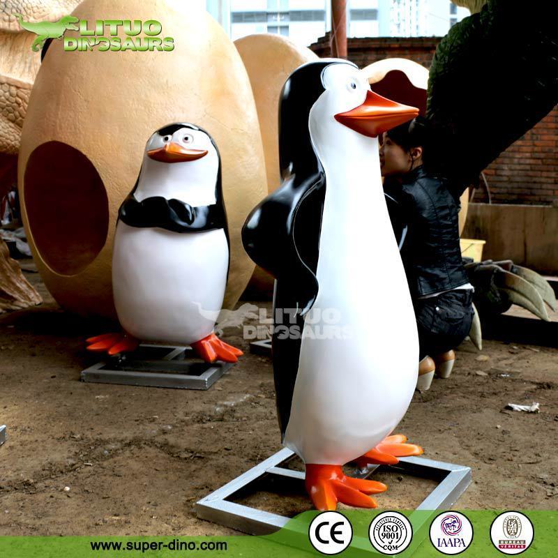 Fiberglass Statue Life Size Penguins of Madagascar