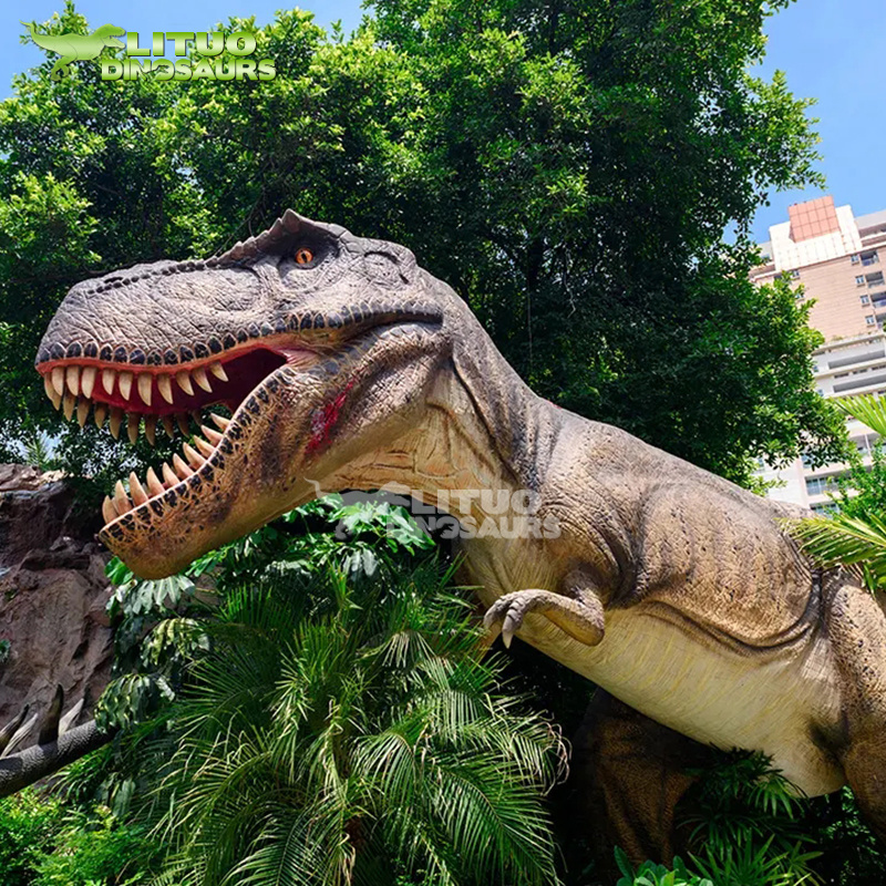 Realistic T-rex Tyrannosaurus rex Life Size Animatronic Giant Dinosaur King Replica for Sale