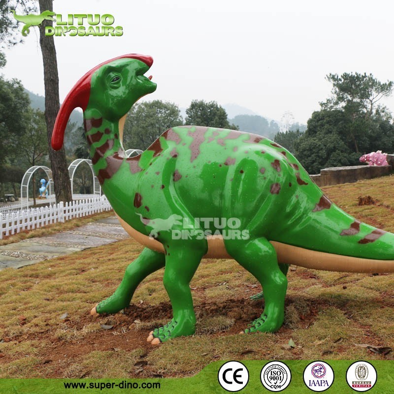 Park Interactive Funny Cartoon Dinosaur Play Swing Model