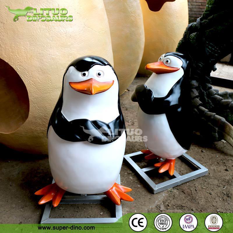 Fiberglass Statue Life Size Penguins of Madagascar