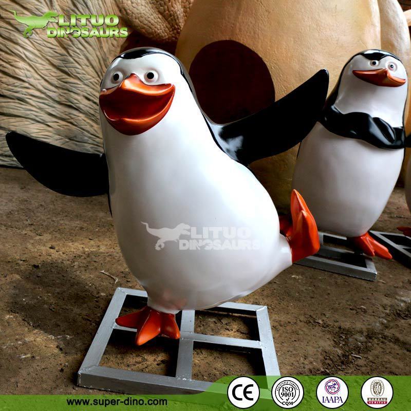 Fiberglass Statue Life Size Penguins of Madagascar