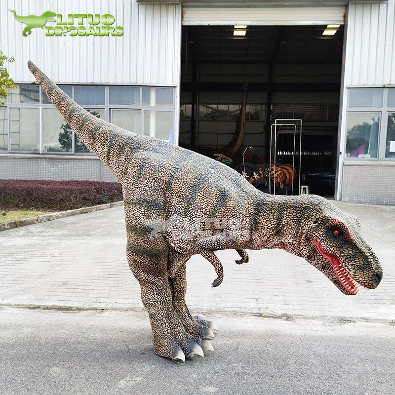 Robotic Silicon Rubber Life Size Real Dinosaur Velociraptor Costume Dinosaure