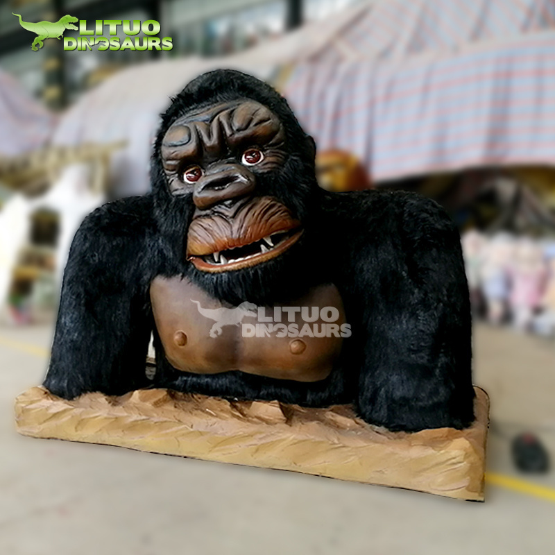 Shopping  Center Attractions Realistic Animatronic Moving Animal Gorilla Model