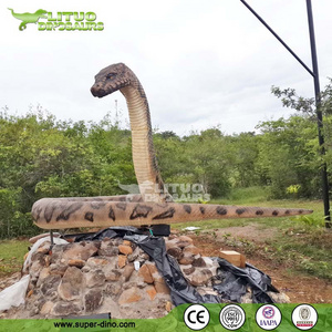 Life Size Animatronics Animal Amusement Park Horrible Snake