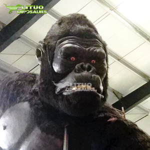 Shopping Center Decorations Realistic Animatronic Giant Gorilla Model