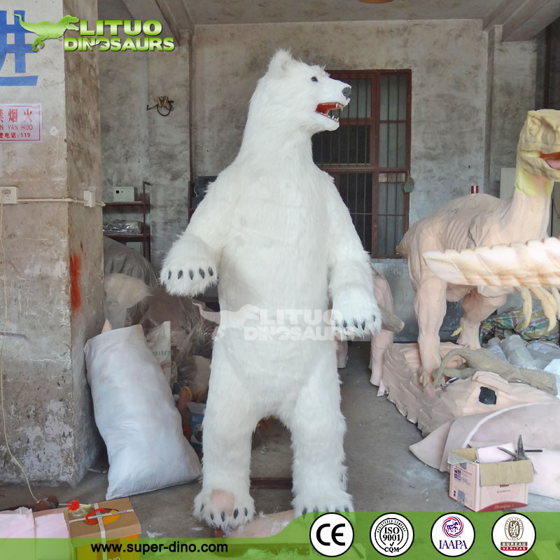 Animatronic Life Size Animal Lifelike Polar Bear For Sale