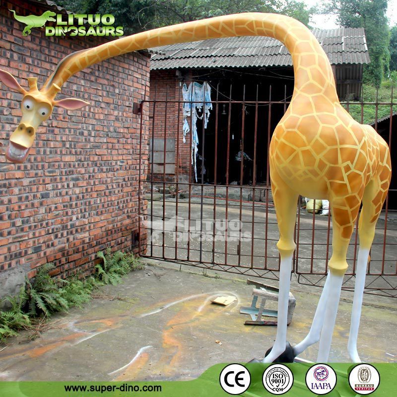 Theme Park Life Size Cartoon Animal Statue Decoration