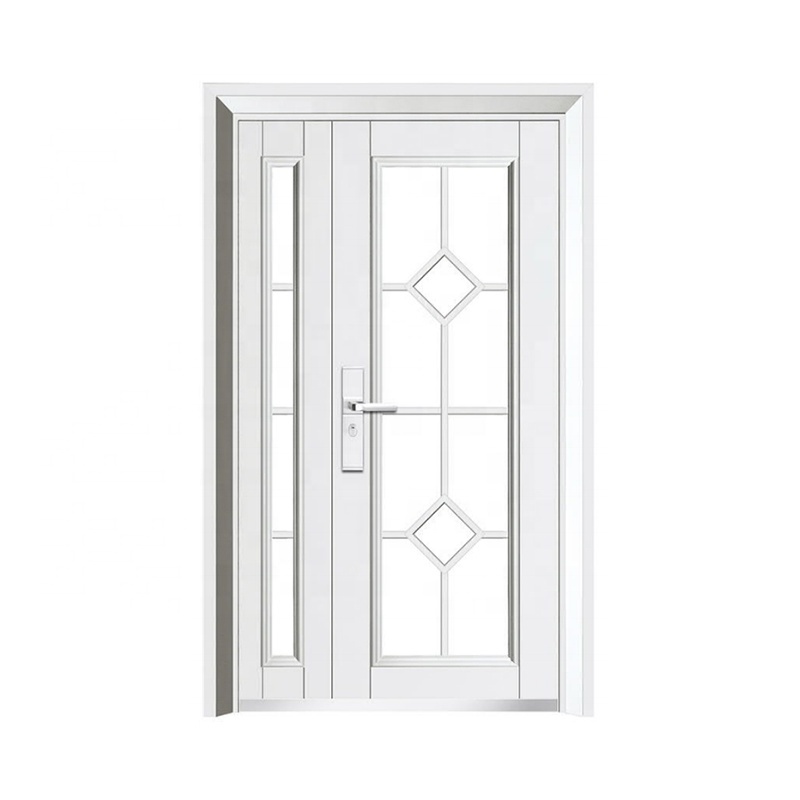 ZOYIMA French exterior double glazing security door  soundproof iron door American Glass Door