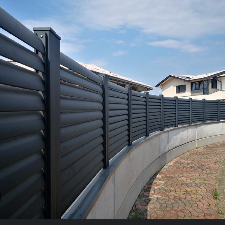 Modern Designs Waterproof House Wall Slat Aluminium Panel Fence For Garden Fencing