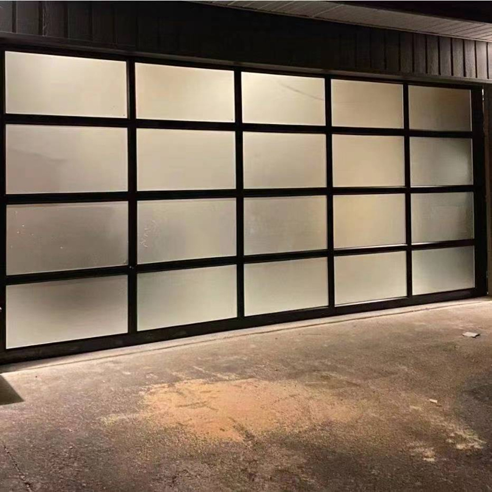 Metal Garage Doors Residential Transparent Plexiglass Garage Doors Aluminum Profile Garage Door for Homes