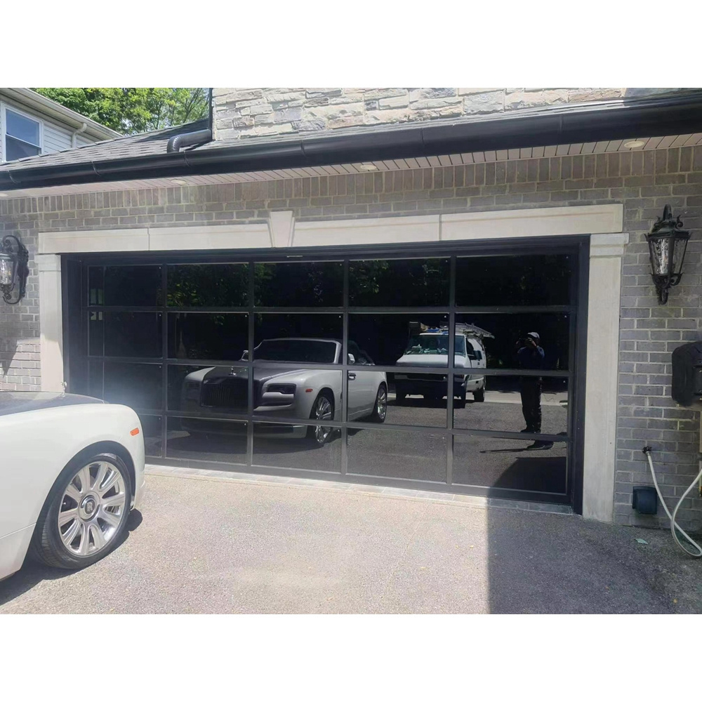 Metal Garage Doors Residential Transparent Plexiglass Garage Doors Aluminum Profile Garage Door for Homes