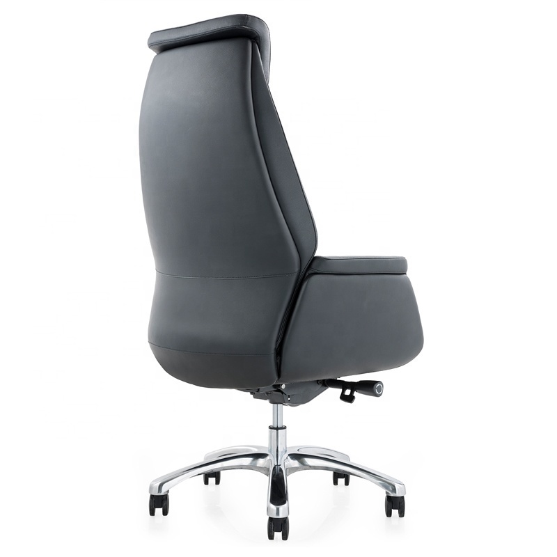 comfortable high back manager ceo office chair high quality white leather boss office chair