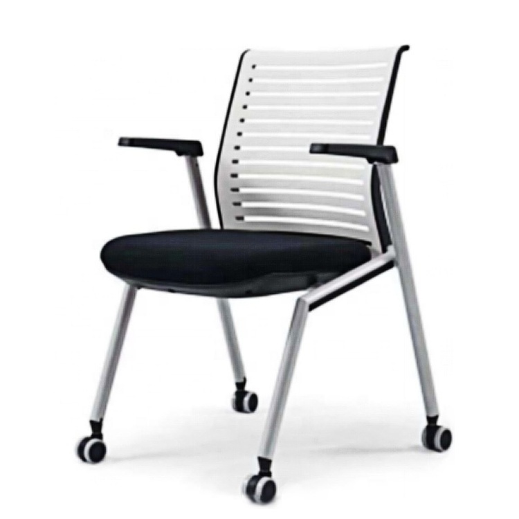 Tablet Arm Training Chairs with Caster Wheels Mesh Guest Chair for Office School Waiting Room Conference Chair