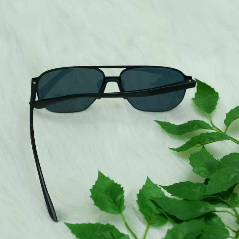 Wholesale Cheap Vintage Retro Frame Women Men unisex luxury anti-reflective polarized dark shades Double Bridge sunglasses