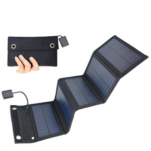 High Efficiency Outdoor Portable Waterproof Flexible Folding Solar Panel 15w 5v Battery Charger For Smart Mobile Phone