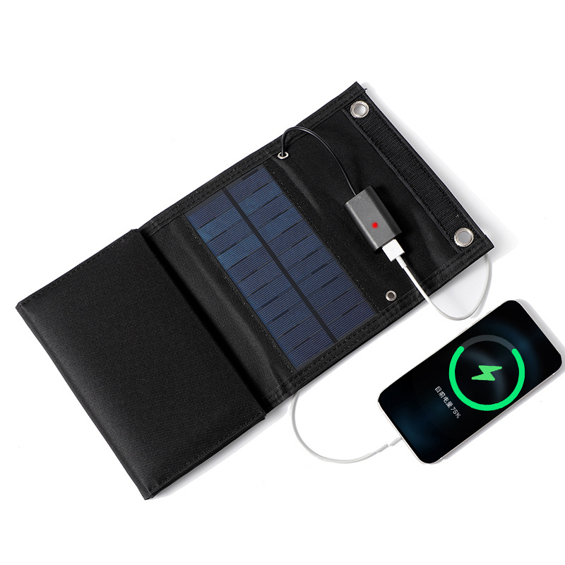 High Efficiency Outdoor Portable Waterproof Flexible Folding Solar Panel 15w 5v Battery Charger For Smart Mobile Phone