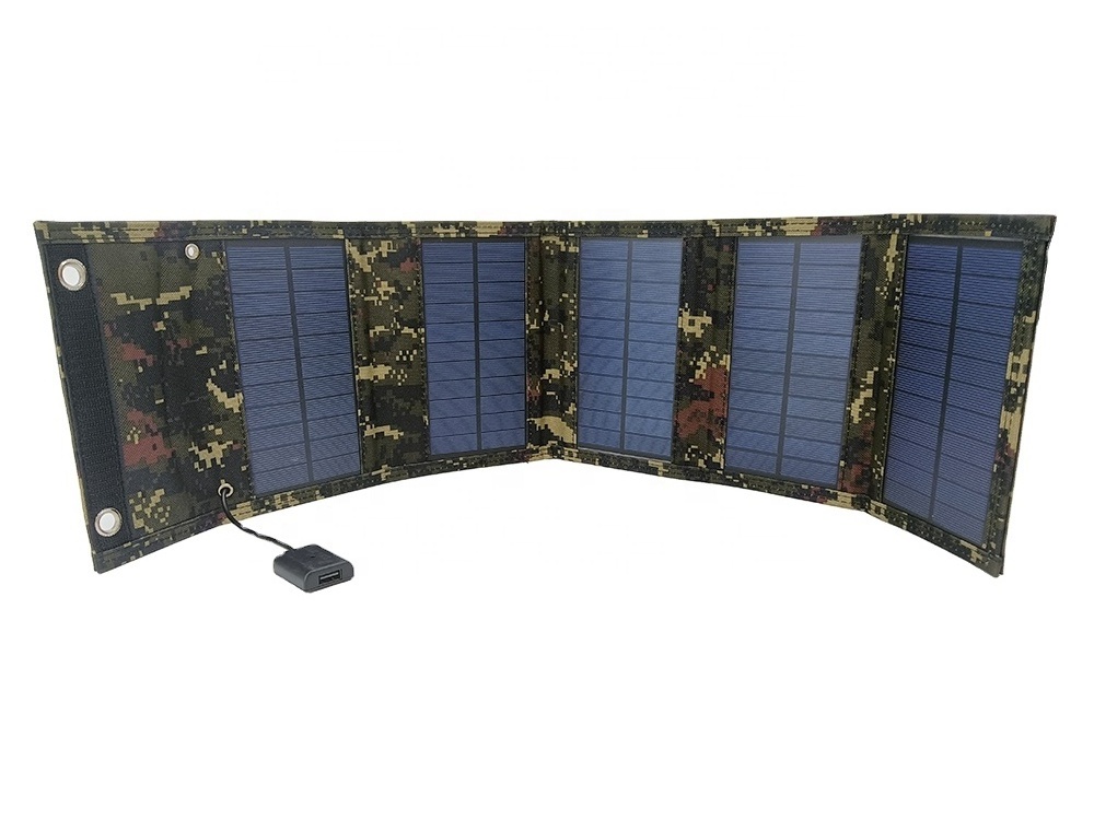 Dropshipping High Efficiency Portable Accessories Solar Battery Charger Usb 5v Outdoor Foldable Solar Panel for camping hiking