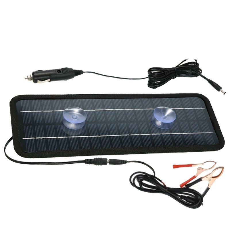 12V Solar Trickle Portable Power Solar Panel Car Battery Charger 12 Volt Waterproof Solar Battery Maintainer for Cars Charging