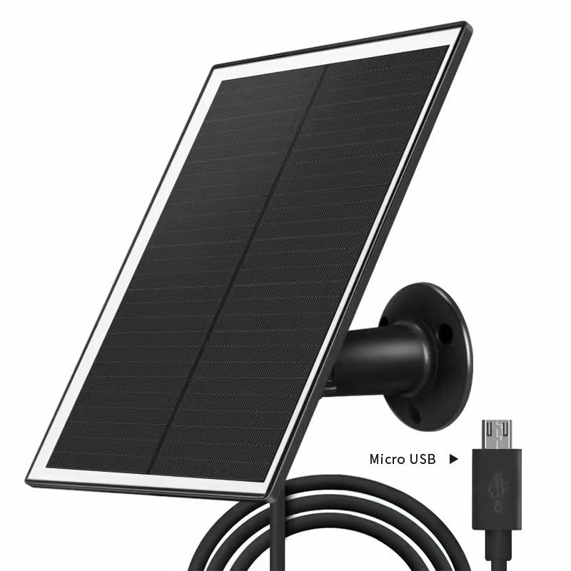 6w usb Solar Panel for Arlo Pro 4/ Pro 3/Ultra/Ultra 2 Waterproof Floodlight Cameras dc 5v with Rotatable BracketPower Cable