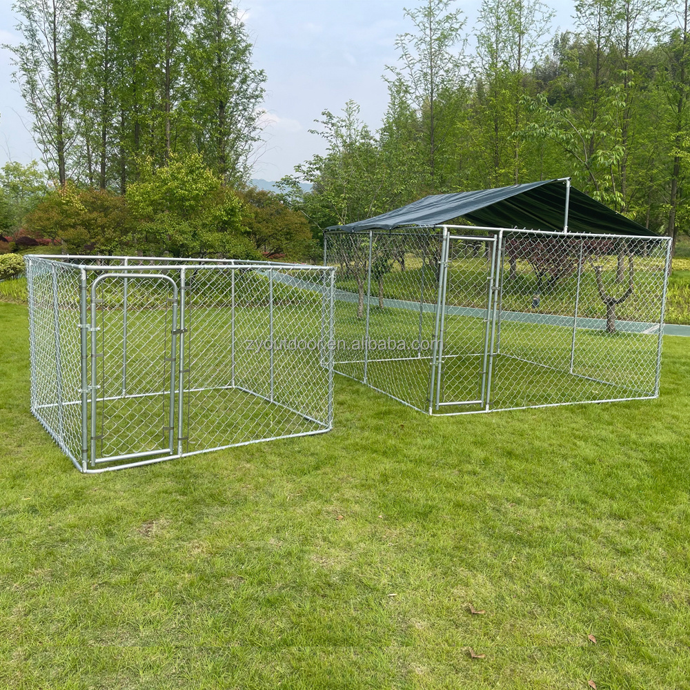 Outdoor heavy duty wire mesh large dog cage kennel for farm With Waterproof