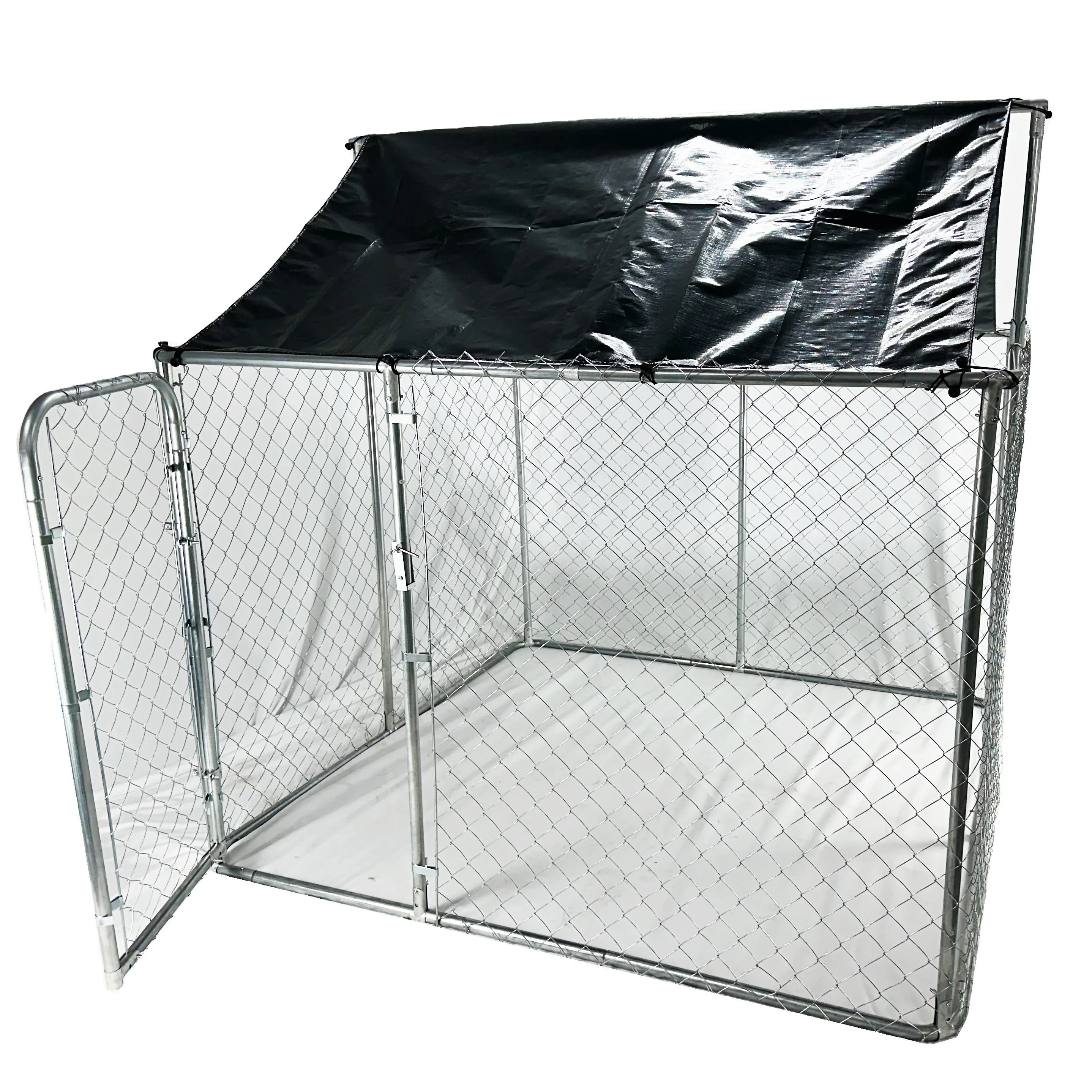 Outdoor heavy duty wire mesh large dog cage kennel for farm With Waterproof