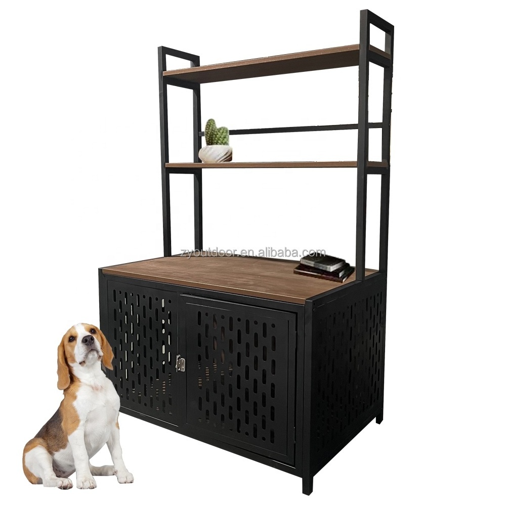 Foldable Collapsible Metal Large XXL Dog Cage Metal Kennels, Stackable Dog Cages For Large Dog,Wholesale Dog Crate With wheel