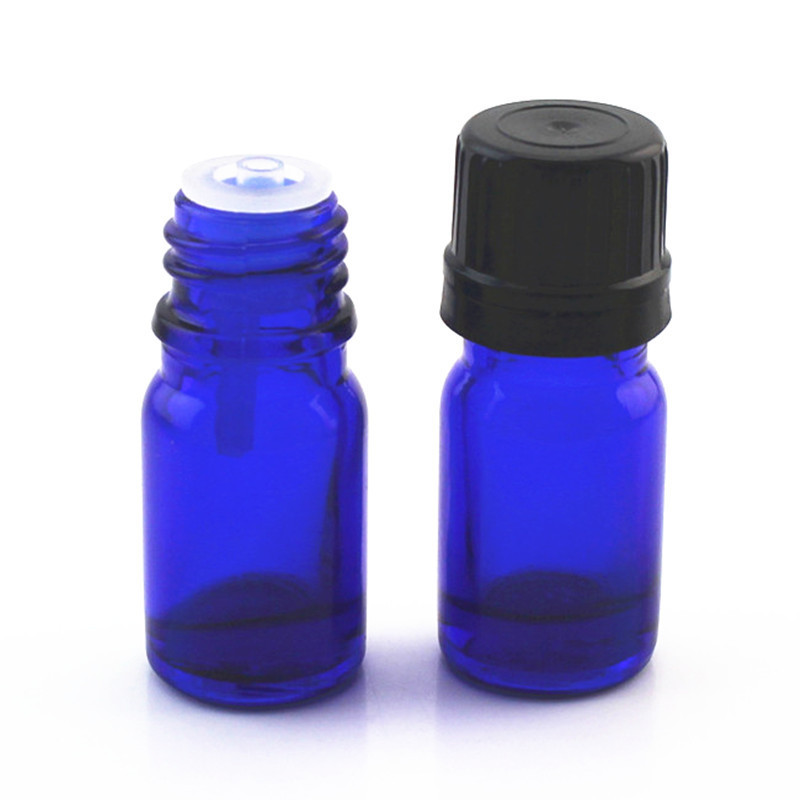 Wholesale 5ML 10ML 15ML 30ML Dark Blue Glass Bottle Essential Oil Dropper Bottle With Orifice Reducer For Aromatherapy