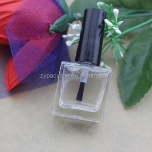 8ml rectangle glass nailpolish bottle, flat square glass nail polish bottle in stock