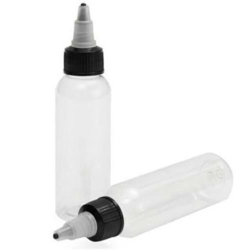 Empty 60ml 100ml 120ml 150ml clear plastic Hair Oil Squeeze Applicator Packaging Bottle With Twist-open Dispensing Cap