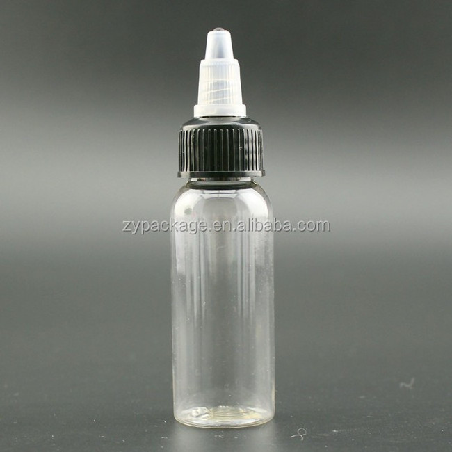 Empty 60ml 100ml 120ml 150ml clear plastic Hair Oil Squeeze Applicator Packaging Bottle With Twist-open Dispensing Cap