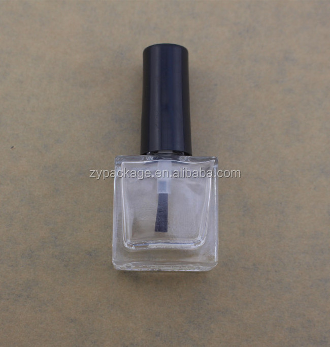 8ml rectangle glass nailpolish bottle, flat square glass nail polish bottle in stock