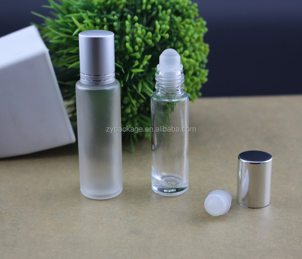 Wholesale 10ML 15ML Clear Glass Roller Empty Fancy Attar Bottles 10 ml Aromatherapy Refillable Roll On Perfume Bottles