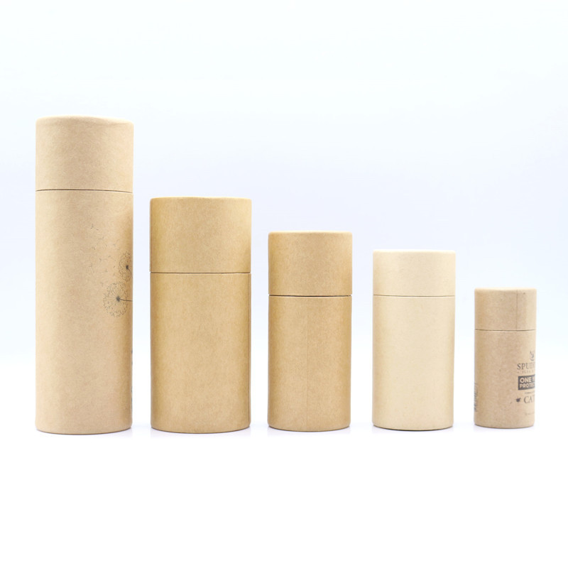 Customized Round Paper Packaging, Cardboard Cylinder Tube Box, wholesale Kraft Paper Tube