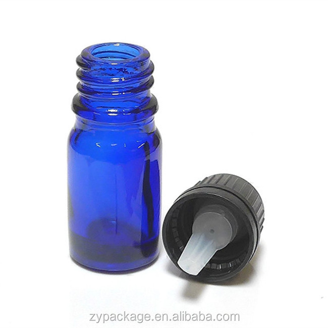 Wholesale 5ML 10ML 15ML 30ML Dark Blue Glass Bottle Essential Oil Dropper Bottle With Orifice Reducer For Aromatherapy