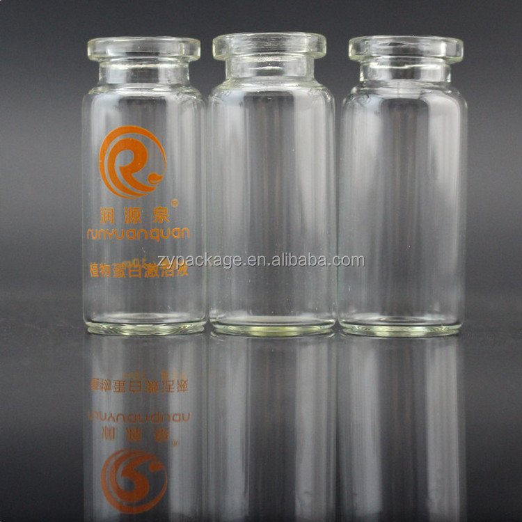 Empty 3ml 4ml 5ml 6ml 7ml 8ml 9ml 10ml 15ml 20ml 30ml glass vials unique design glass tubular vail for injection