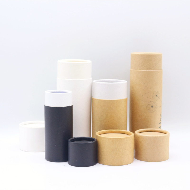 Customized Round Paper Packaging, Cardboard Cylinder Tube Box, wholesale Kraft Paper Tube