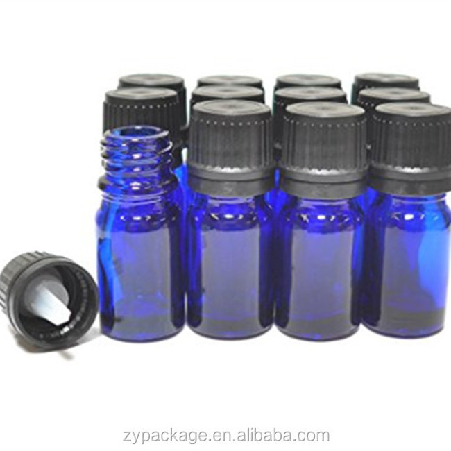 Wholesale 5ML 10ML 15ML 30ML Dark Blue Glass Bottle Essential Oil Dropper Bottle With Orifice Reducer For Aromatherapy