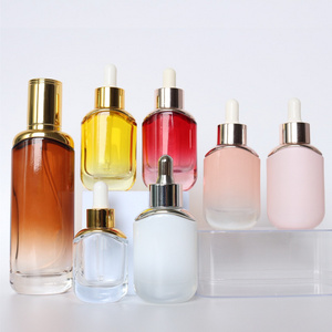 30ml cosmetic glass bottle dropper 15ml skincare glass bottle containers 50ml serum glass bottle cosmetic container