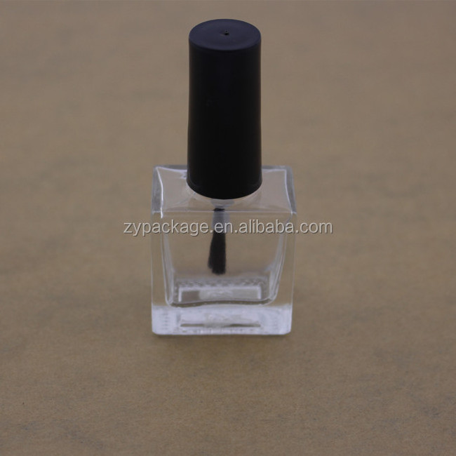 8ml rectangle glass nailpolish bottle, flat square glass nail polish bottle in stock