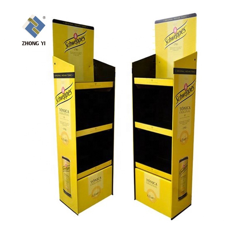 Custom Corrugated Floor Tiles Display Racks/ Comic Book Display Rack/ Socket Cardboard Display Stand for Electric Products