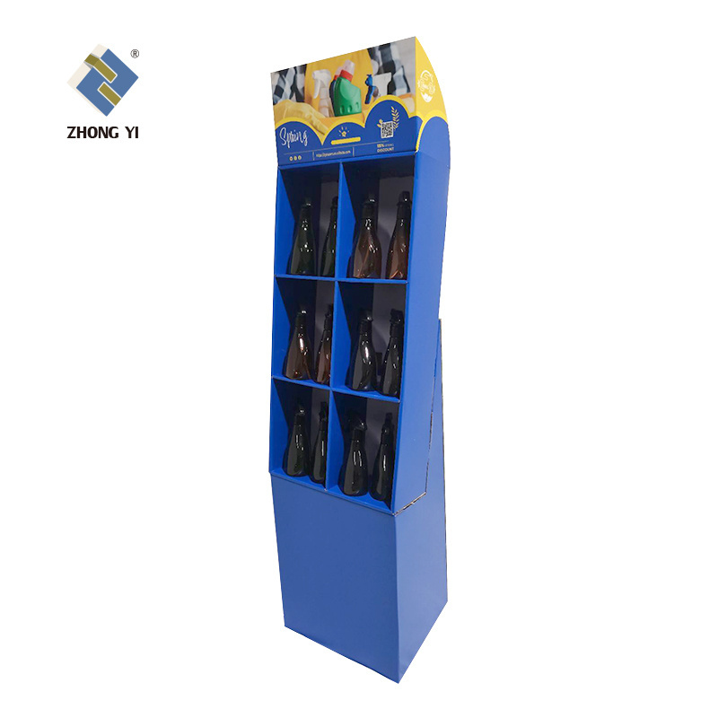 Custom Supermarket promotion Cardboard display rack Advertising counter top display stands Small counter display stand