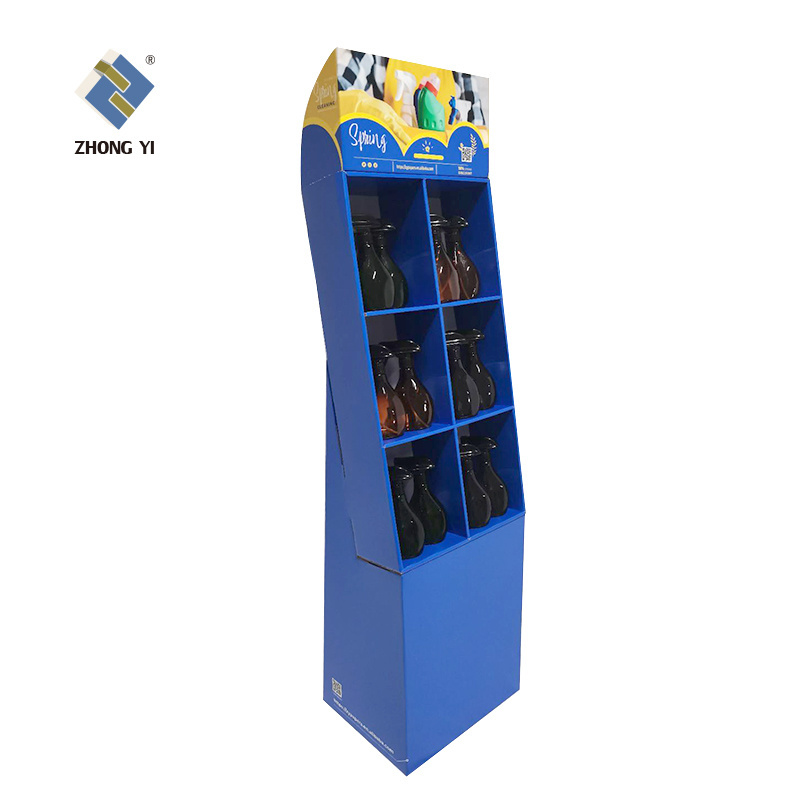 Custom Retail Cardboard Candy Shelf Pos Display Rack Corrugated Floor POP POS Counter Cardboard Product Display Stands Rack