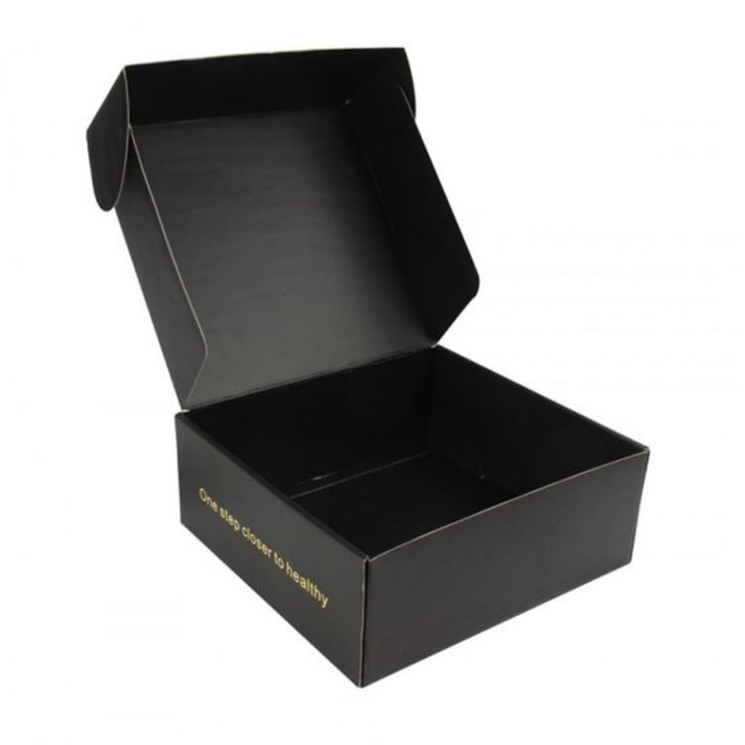 Hot Sale Custom Printed Cardboard Black Mailer Gift Packing Box