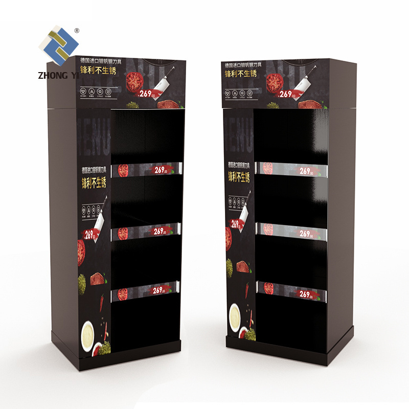 Stand Retail Store Portable Cardboard T-shirt Customize Floor Display Stand Clothing Shop New Hat Display