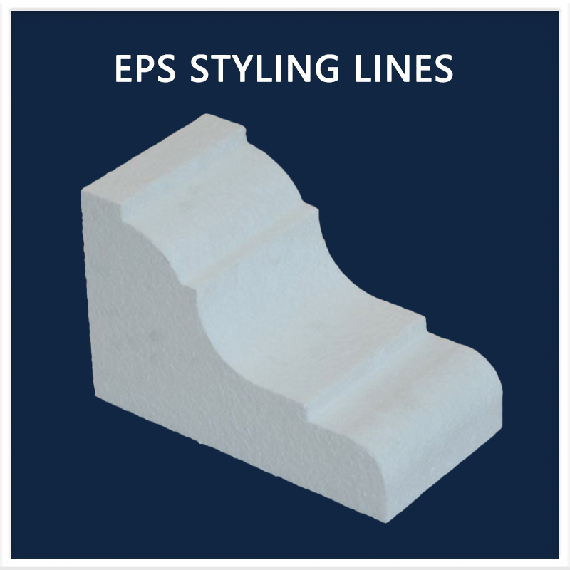 EPS Decorative Lines Foam Building Ceiling Cornice With Cement Coating Coving Wall Tile Panel