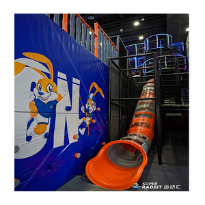 Zhongyi amusement equipment kids indoor equipment them park soft play playground slide playground plastic slide