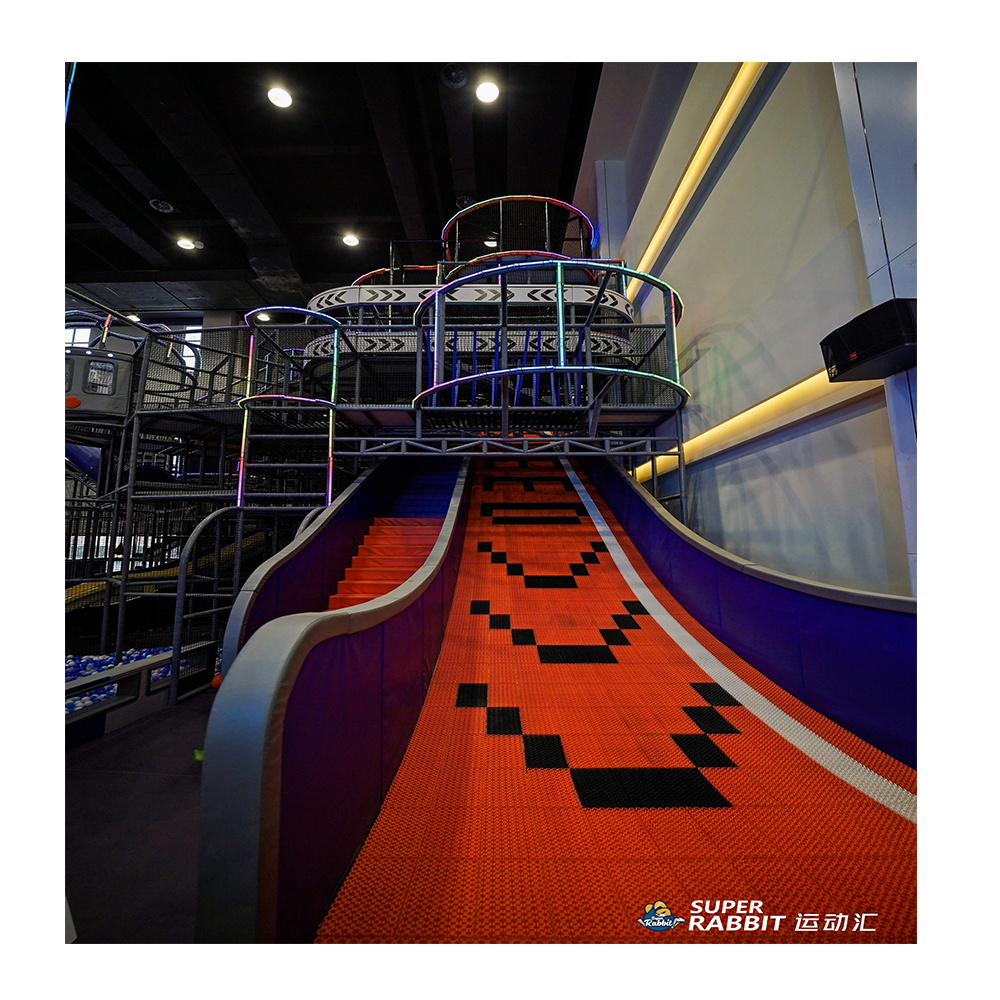 Zhongyi amusement equipment kids indoor equipment them park soft play playground slide playground plastic slide